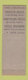 Matchbook Cover - Carter Hotel Hastings NE