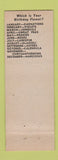 Matchbook Cover - Suris Flower Shop Omaha NE