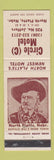 Matchbook Cover - Circle C Motel North Platte NE