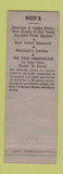 Matchbook Cover - Ned's Restaurant Lincoln NE WEAR