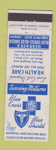 Matchbook Cover - Blue Cross Blue Shield Omaha NE