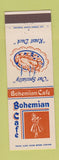 Matchbook Cover - Bohemian Cafe Omaha NE
