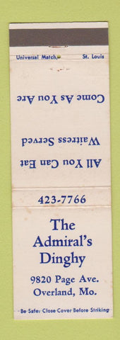 Matchbook Cover - Admiral's Dinghy Overland MO WEAR