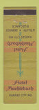 Matchbook Cover - Hotel Muehlebach Kansas City MO