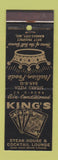 Matchbook Cover - King's Steak House Kansas City MO pizza