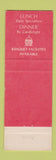 Matchbook Cover - V's Restaurant Independence MO