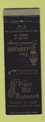 Matchbook Cover - Pepper Mill Restaurant Jefferson City MO Library WEAR