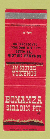 Matchbook Cover - Bonanza Sirloin Pit Gladstone MO