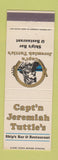 Matchbook Cover - Capt'n Jeremiah Tuttle's Ship's Bar Ramada Inn Kansas City MO