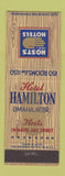 Matchbook Cover - Hotel Hamilton Omaha NE