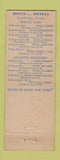Matchbook Cover - Hotel Hamilton Omaha NE