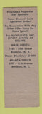 Matchbook Cover - Spinelli Real Estate Brooklyn NY