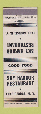 Matchbook Cover - Sky Harbor Restaurant Lake George NY