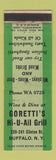 Matchbook Cover - Goretti's Hi U All Grill Buffalo NY