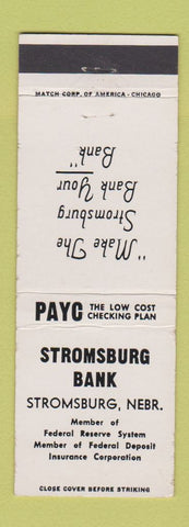 Matchbook Cover - Stromsburg Bank NE
