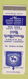 Matchbook Cover - General Worth Hotel Hudson NY