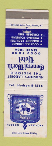 Matchbook Cover - General Worth Hotel Hudson NY
