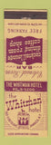 Matchbook Cover - Whitman Hotel Jamaica NY