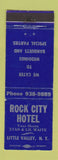 Matchbook Cover - Rock City Hotel Little Valley NY