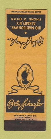 Matchbook Cover - Betty Schuyler Albany NY WEAR