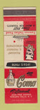 Matchbook Cover - Como Restaurant Niagara Falls NY Italian Antonacci