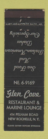 Matchbook Cover - Glen Cove Restaurant New Rochelle NY