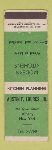 Matchbook Cover - Austin Loucks Kitchens Albany NY MERCHANTS