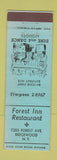 Matchbook Cover - Forest Inn Restaurant Ridgewood NY