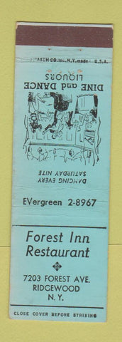 Matchbook Cover - Forest Inn Restaurant Ridgewood NY