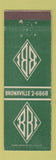 Matchbook Cover - Birch Brook Inn Bronxville NY WEAR