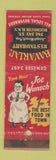 Matchbook Cover - Bavarian Resetaurant Rochester NY WEAR