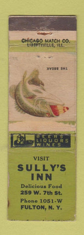 Matchbook Cover - Sully's Inn Fulton NY WORN