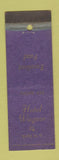 Matchbook Cover - Hotel Wagner Bath NY low phone # WORN