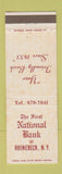 Matchbook Cover - First National Bank Rhinebeck NY