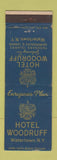 Matchbook Cover - Hotel Woodruff Watertown NY WEAR