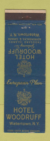Matchbook Cover - Hotel Woodruff Watertown NY WEAR