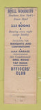 Matchbook Cover - Hotel Woodruff Watertown NY WEAR