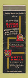 Matchbook Cover - Worth Hotel Buffalo NY