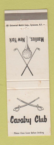 Matchbook Cover - Cavalry Club Manlius NY golf WEAR