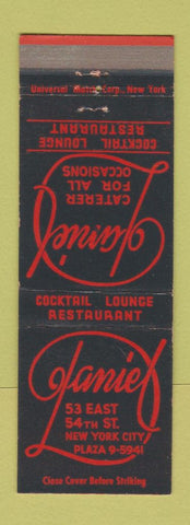 Matchbook Cover - Daniel Restaurant New York City