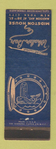 Matchbook Cover - Whaler Bar Midston House New York City