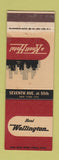 Matchbook Cover - Hotel Wellington New York City