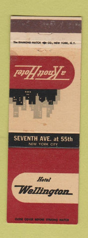 Matchbook Cover - Hotel Wellington New York City