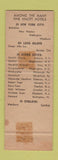Matchbook Cover - Hotel Wellington New York City