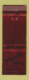 Matchbook Cover - Valley Hotel Dansville NY RED