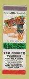 Matchbook Cover - Ted Cooper Plumbing Heating Port Jefferson NY