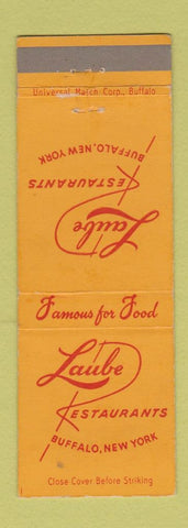Matchbook Cover - Laube Restaurants Buffalo NY