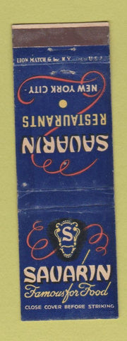 Matchbook Cover - Savarin Restaurants New York City