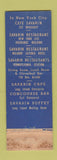 Matchbook Cover - Savarin Restaurants New York City