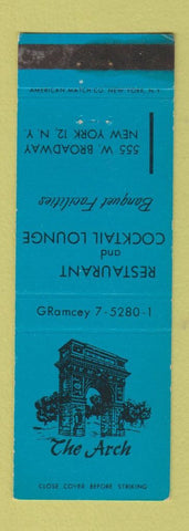 Matchbook Cover - The Arch New York City restaurant